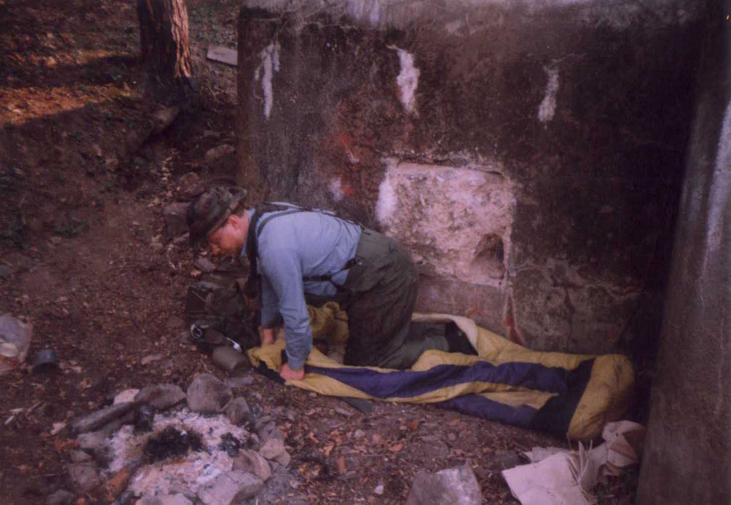 U bunkru v Hskov v roce 1999