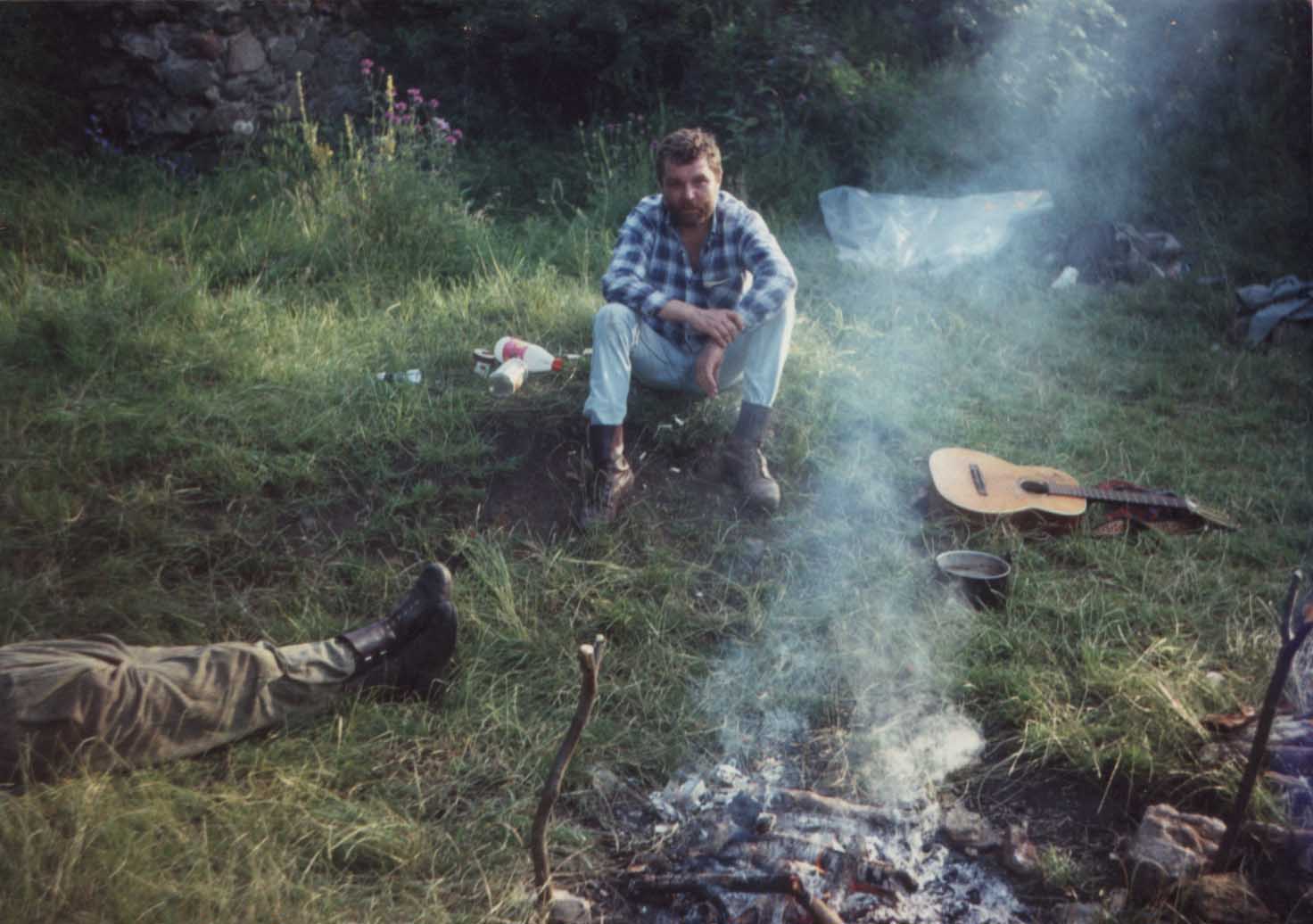 Na skalnm hrdku Hdelk u Blevedel, r.1992