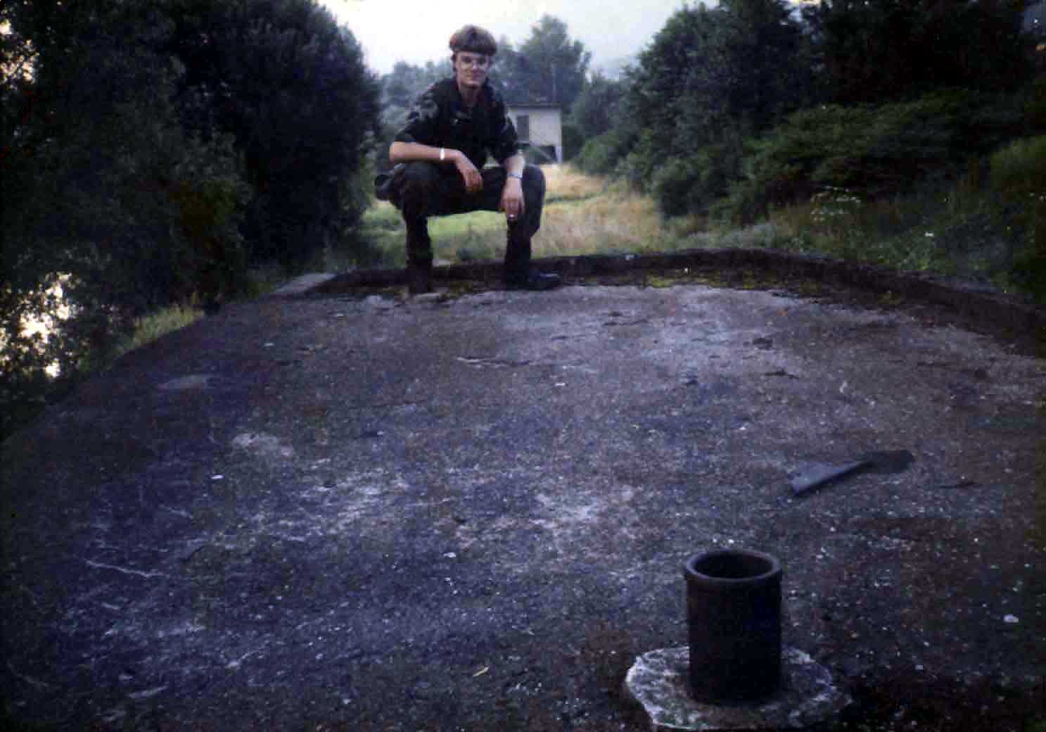 Unkas na bunkru ped Berounem