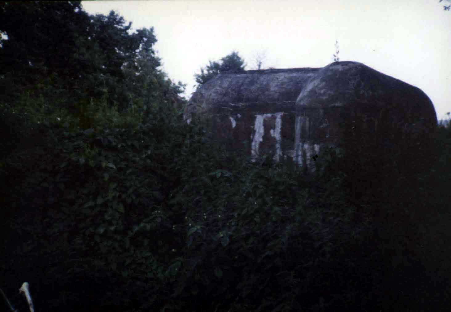 Prav strana bunkru na kraji Berouna